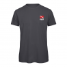 T-Shirt PADI Dive Flag Series sinistra stampa petto-grigio scuro