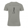 T-shirt da donna con scollo a V Freediver - grigia