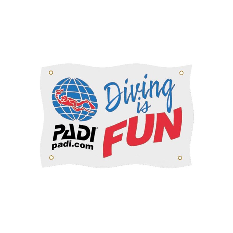 Flag - Diving is Fun 125 x 75cm