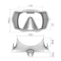 DRAKE CINGHIOLO IN SILICONE - Anti Fog