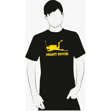 T-Shirt Night Diver by Orca Diving Center
